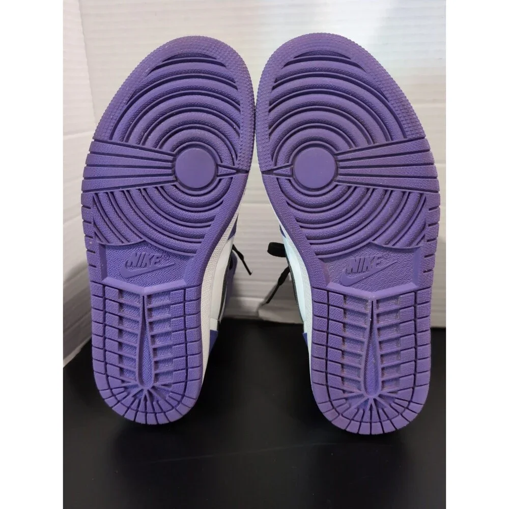 NIKE JORDAN 1 RETRO OG HIGH COURT PURPLE 2.0 MEN'S SIZE 8   EUC